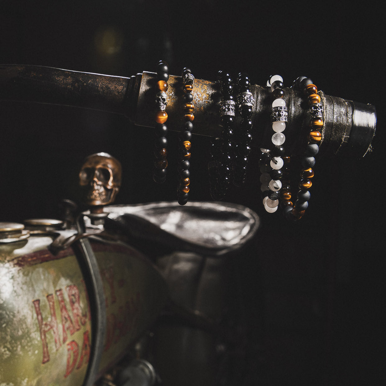 Férfi karkötő Rutil kvarc 8mm