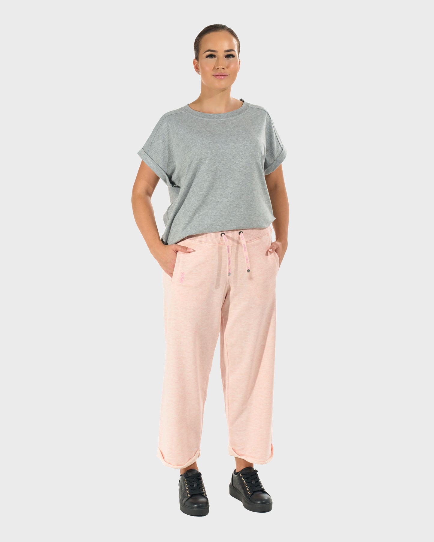 Női melegítőnadrág SANDRA BABY PINK BABY PINK