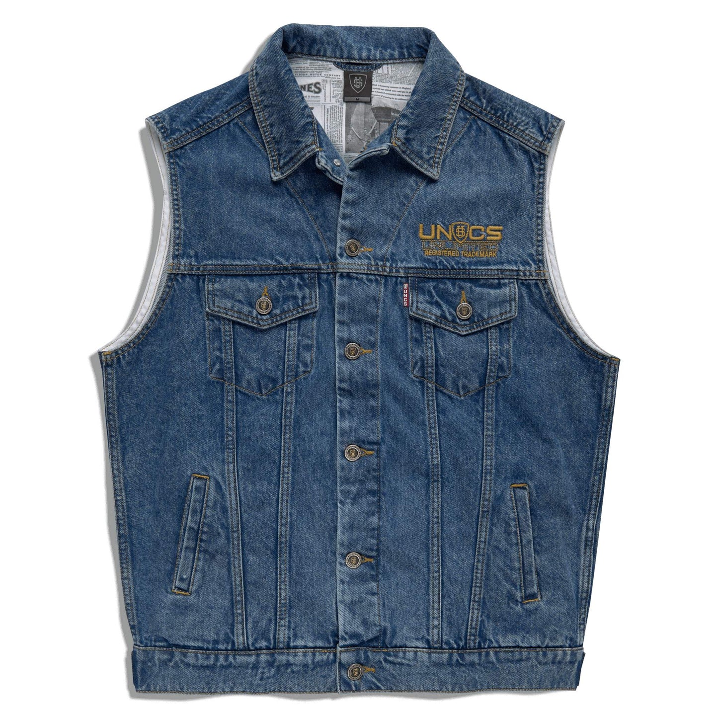 Férfi mellény JASPER II DENIM BLUE DENIM BLUE