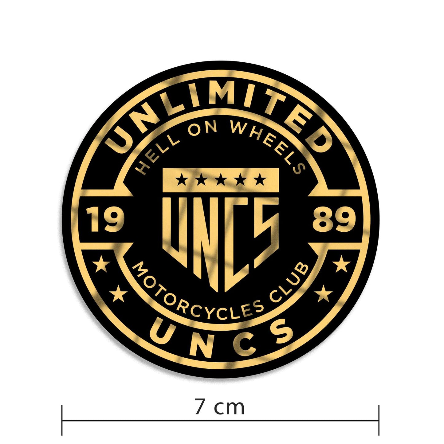 Matrica HELL ON WHEELS GOLD GOLD