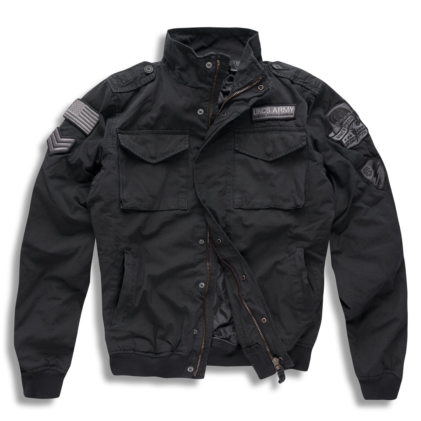 Férfi kabát GREENWOOD KHAKI BLACK
