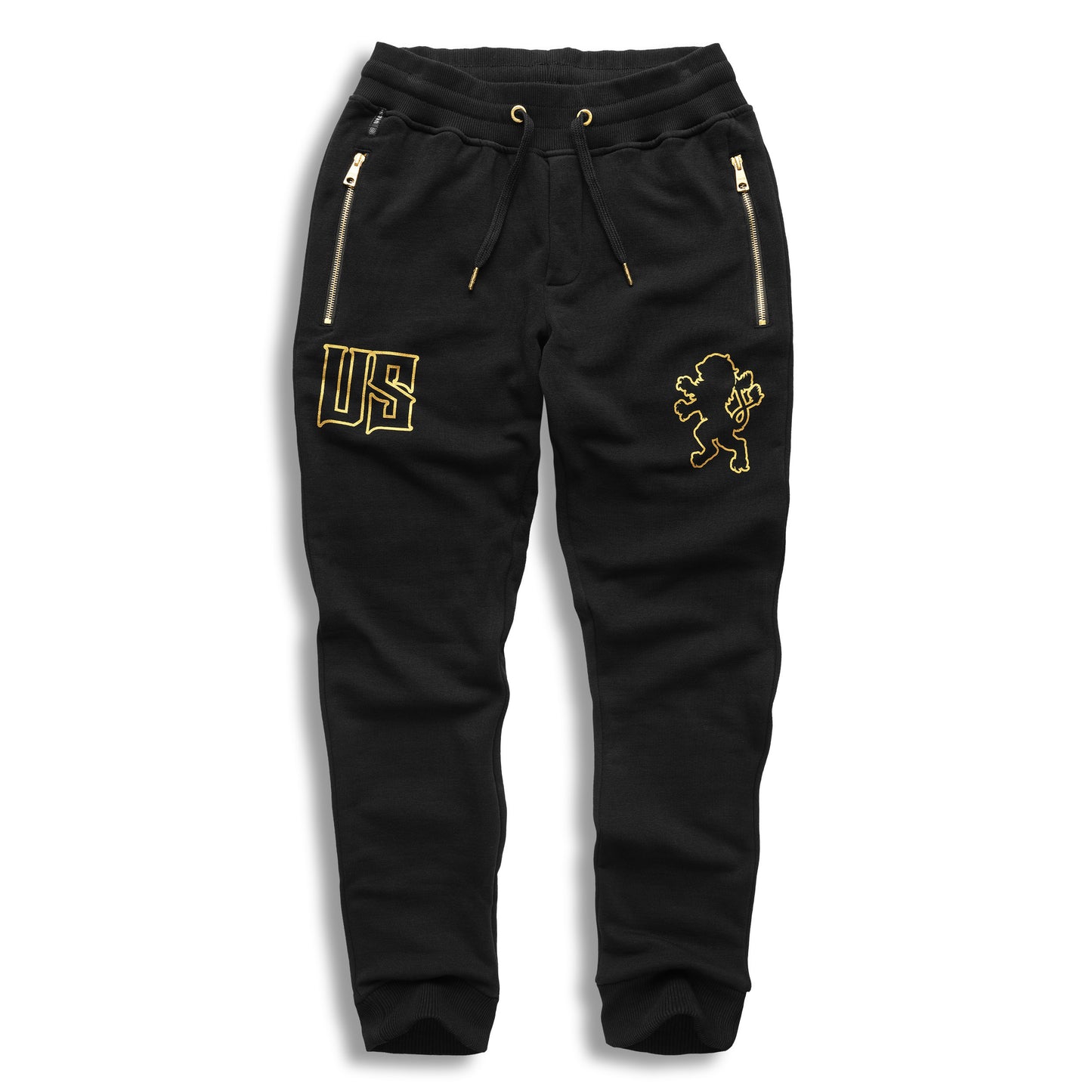 Férfi melegítőnadrág LION II BLACK/GOLD BLACK/GOLD