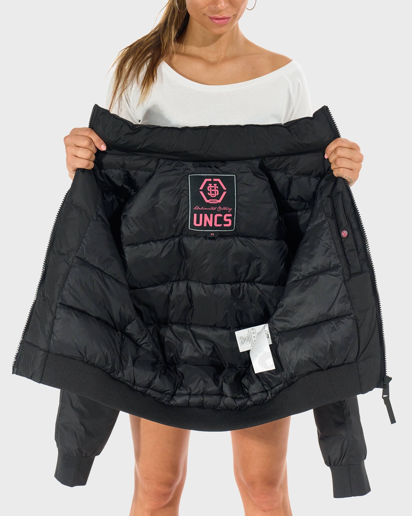 Női dzseki JOANA BLACK/PINK