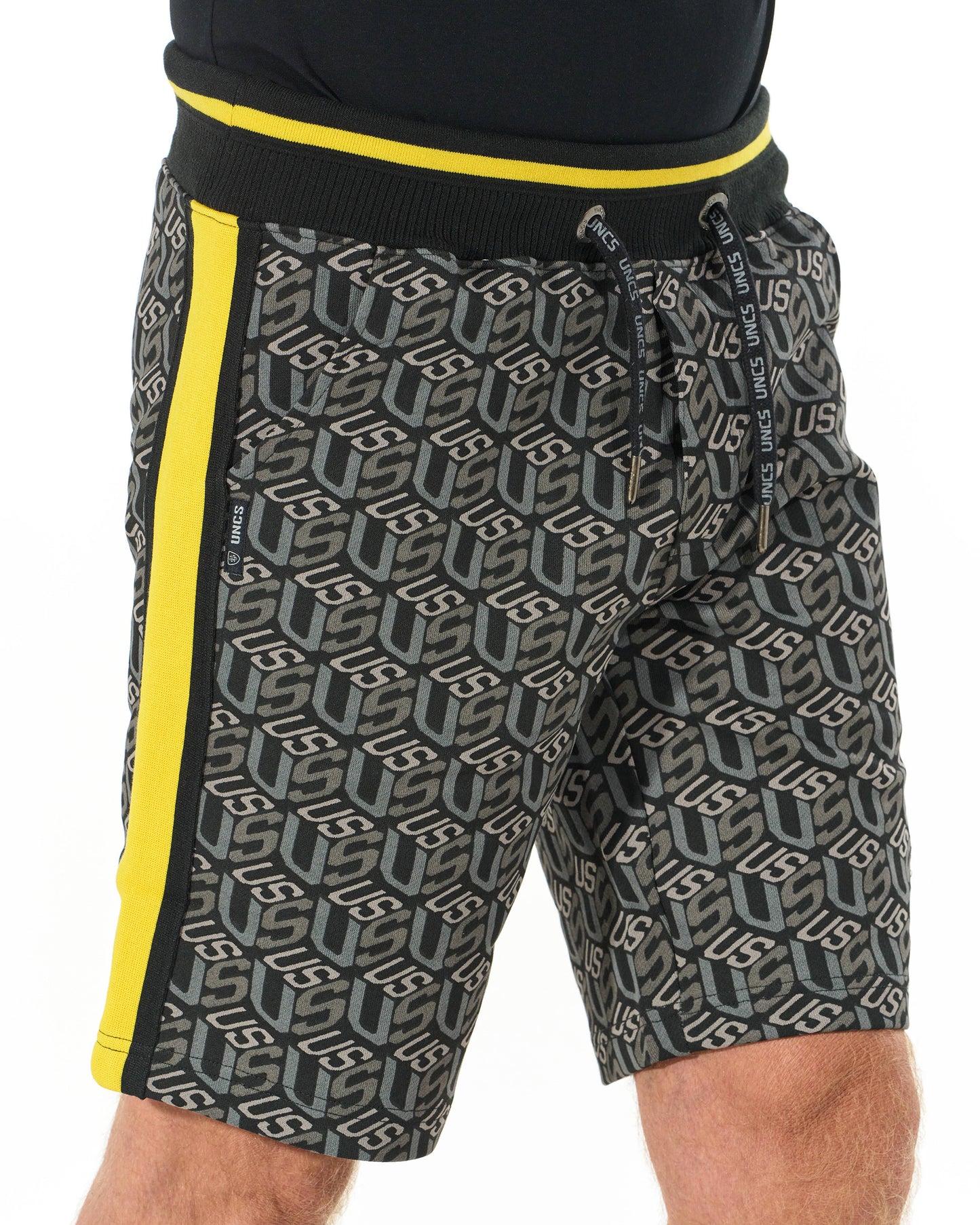 Férfi rövidnadrág COLIN BLACK/YELLOW
