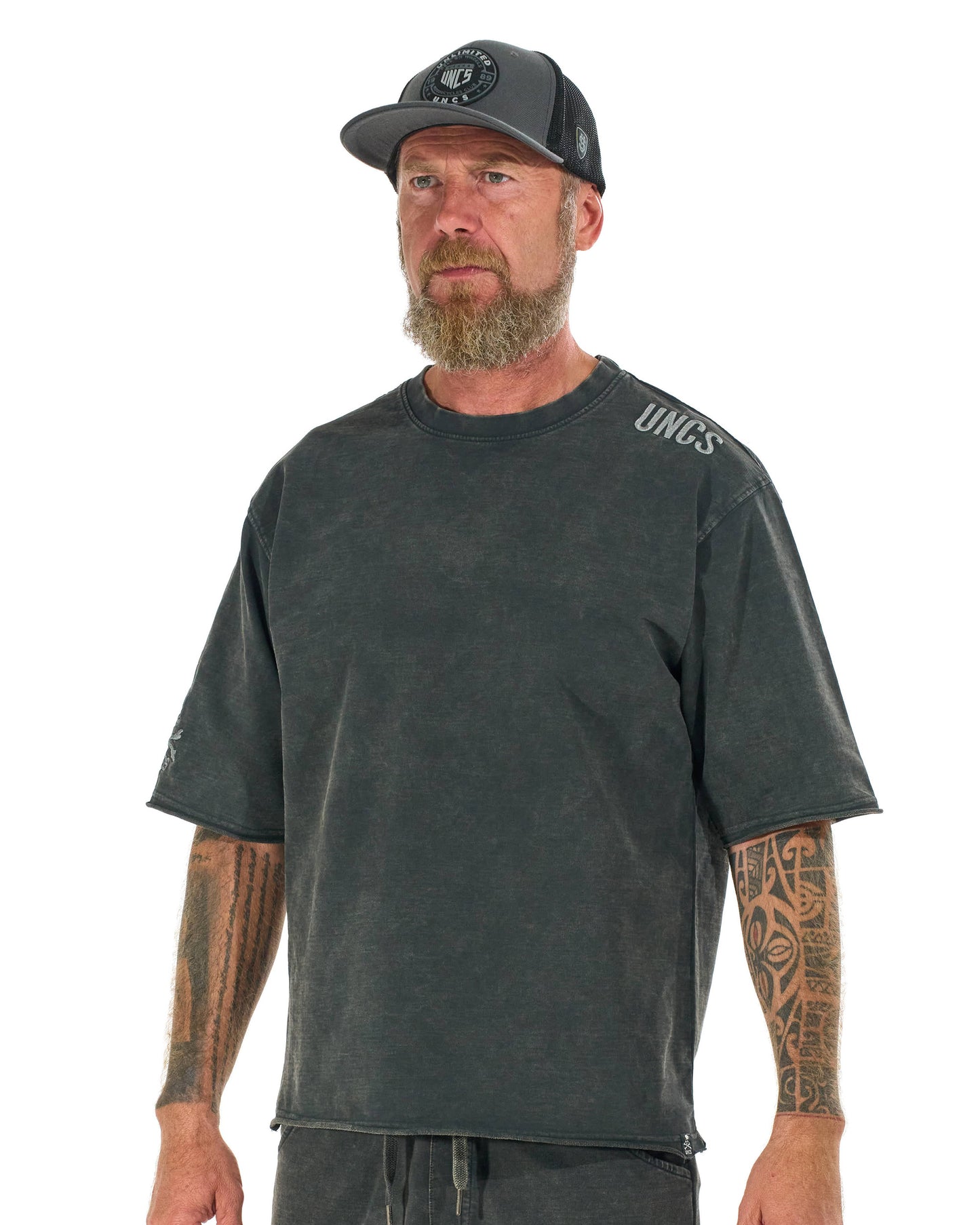 Férfi póló RALPH (OVERSIZE) ASPHALT