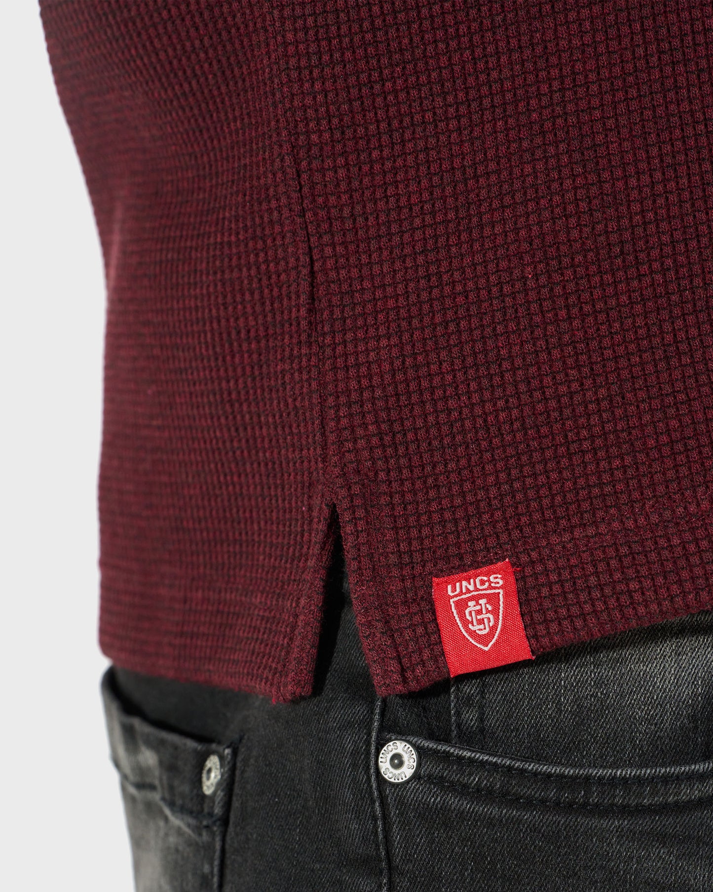 Férfi póló MARLOW III LS WINE