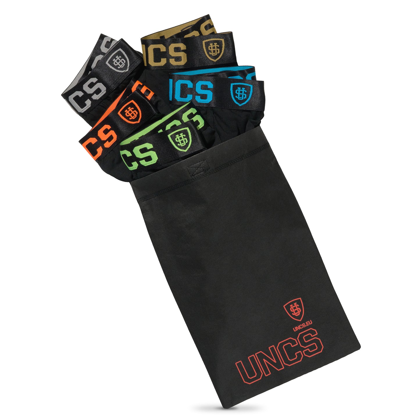 Férfi boxeralsó HEXAGON 5 db (KOZÖPES) BLACK