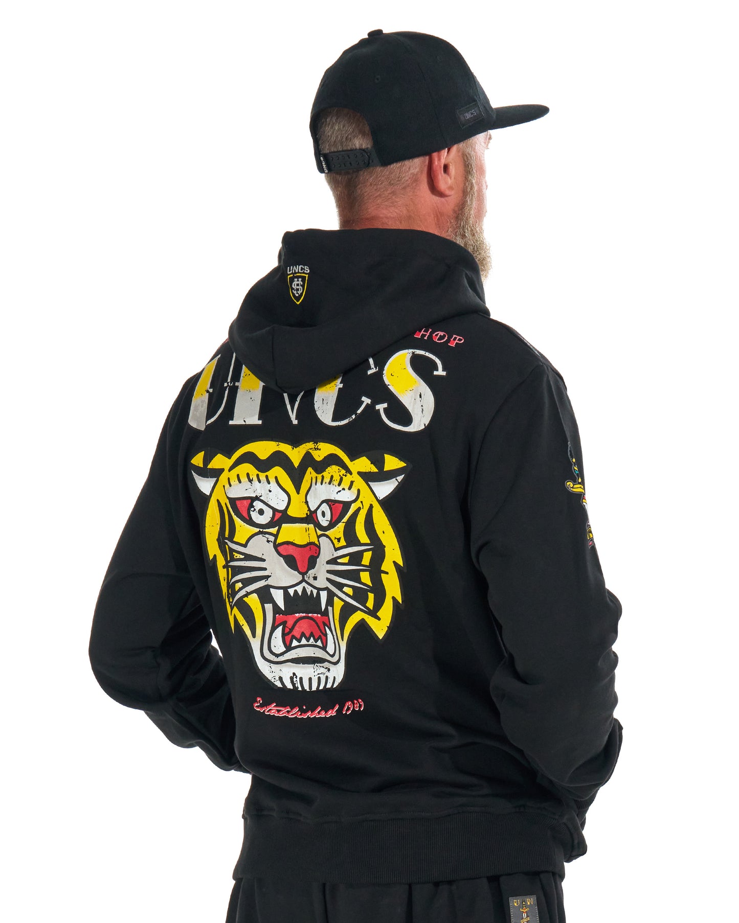 Férfi melegítőfelső TIGER BLACK