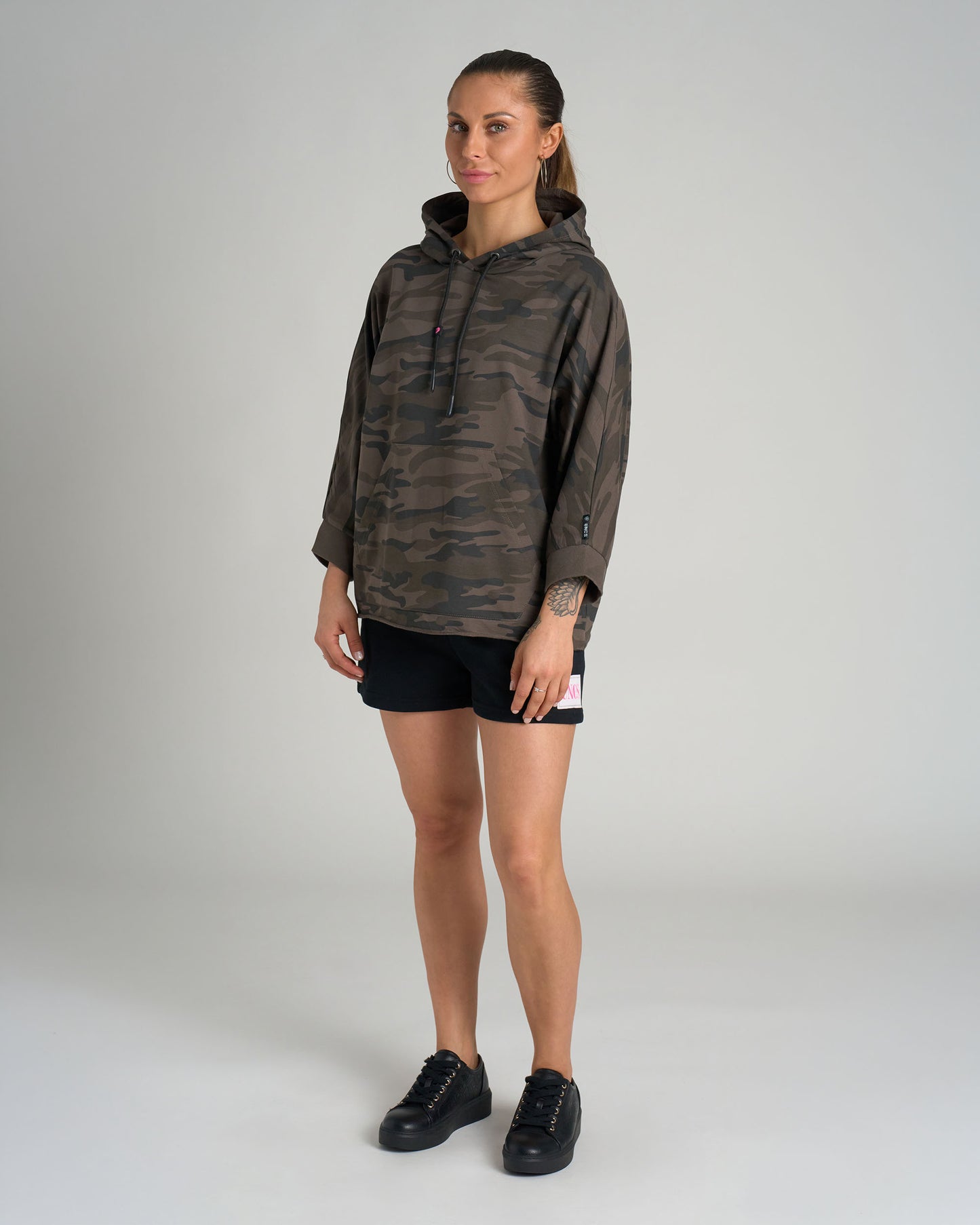 Női melegítőfelső SIMONE (OVERSIZE) BLACK