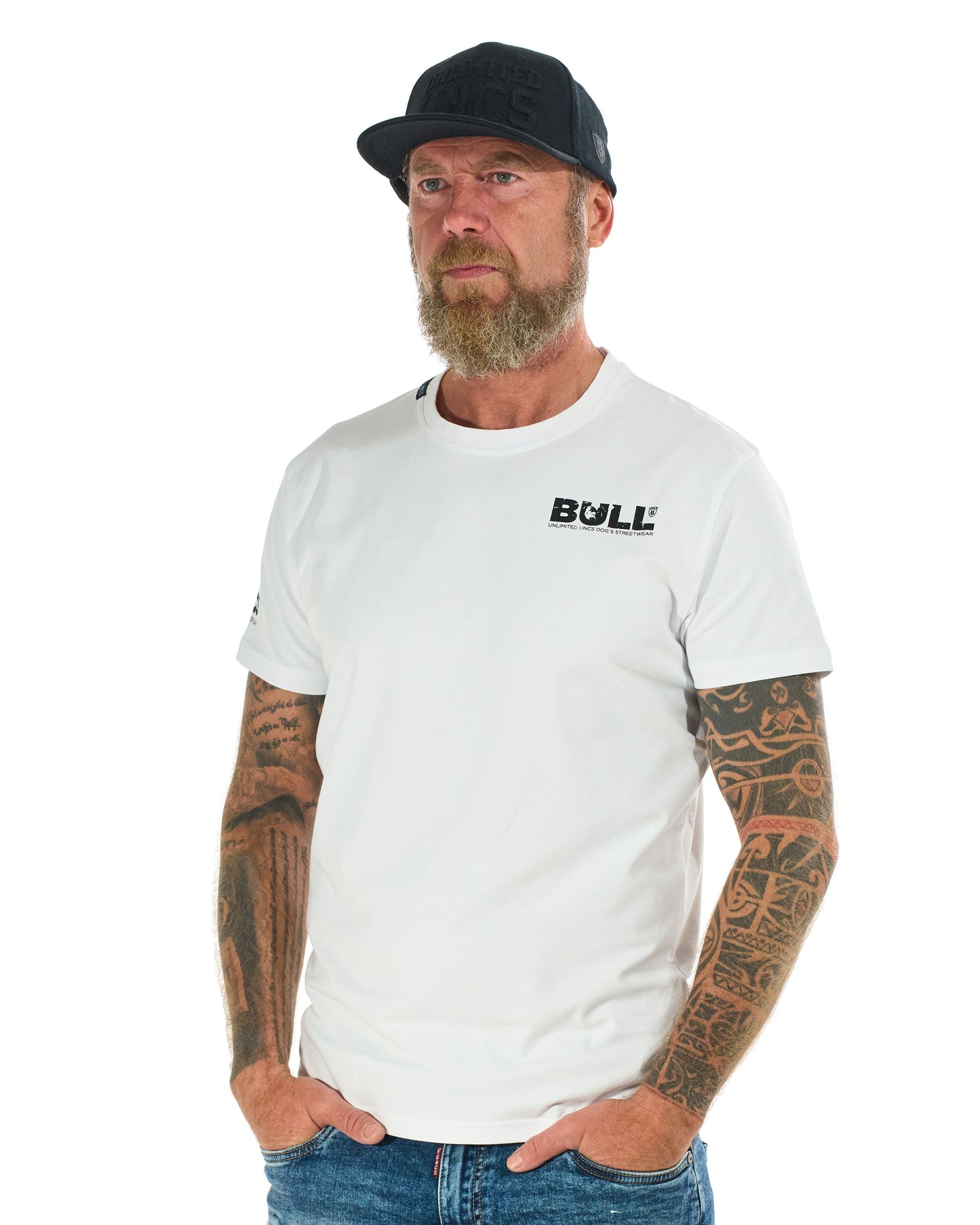 Férfi póló BULL WHITE