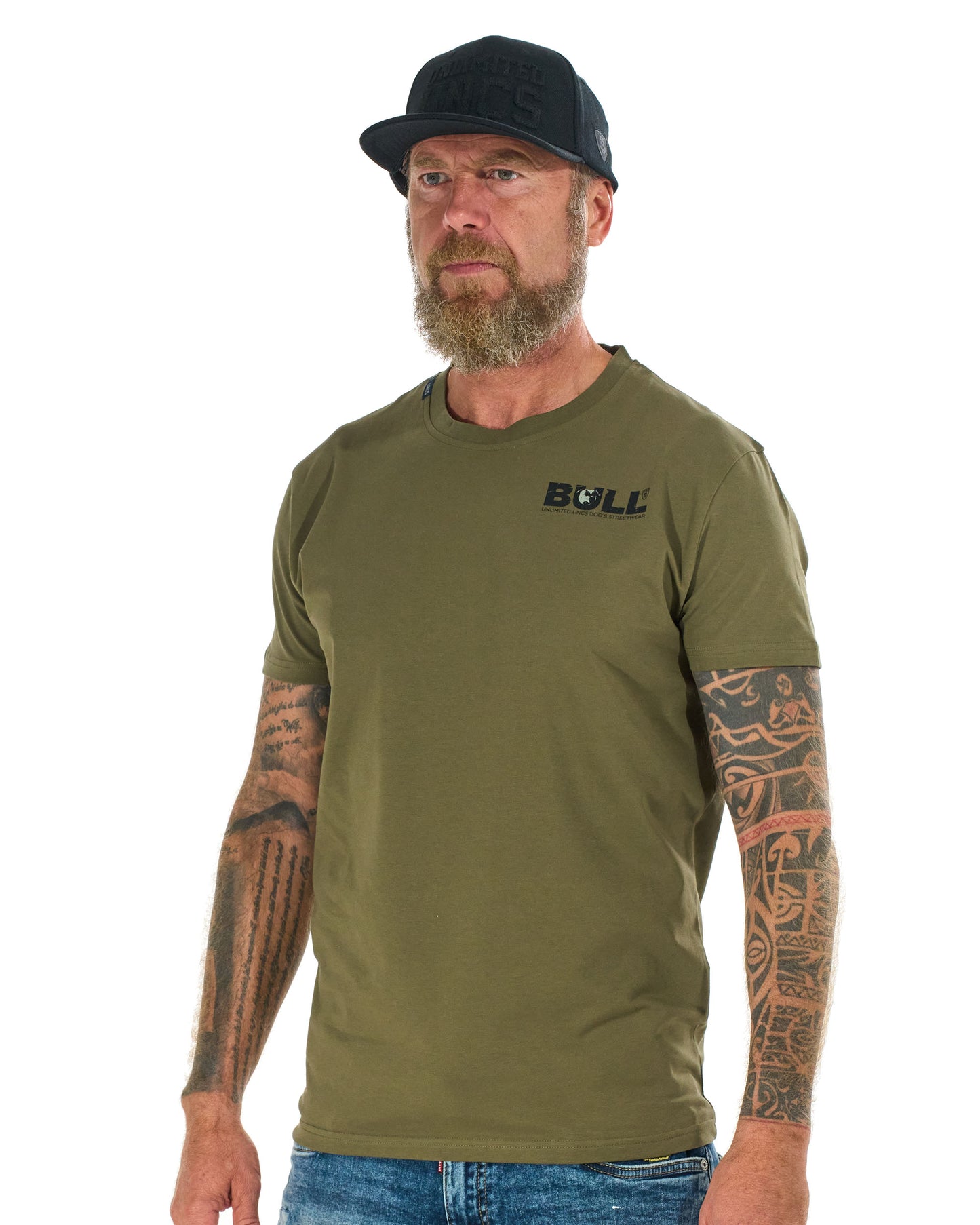 Férfi póló BULL KHAKI