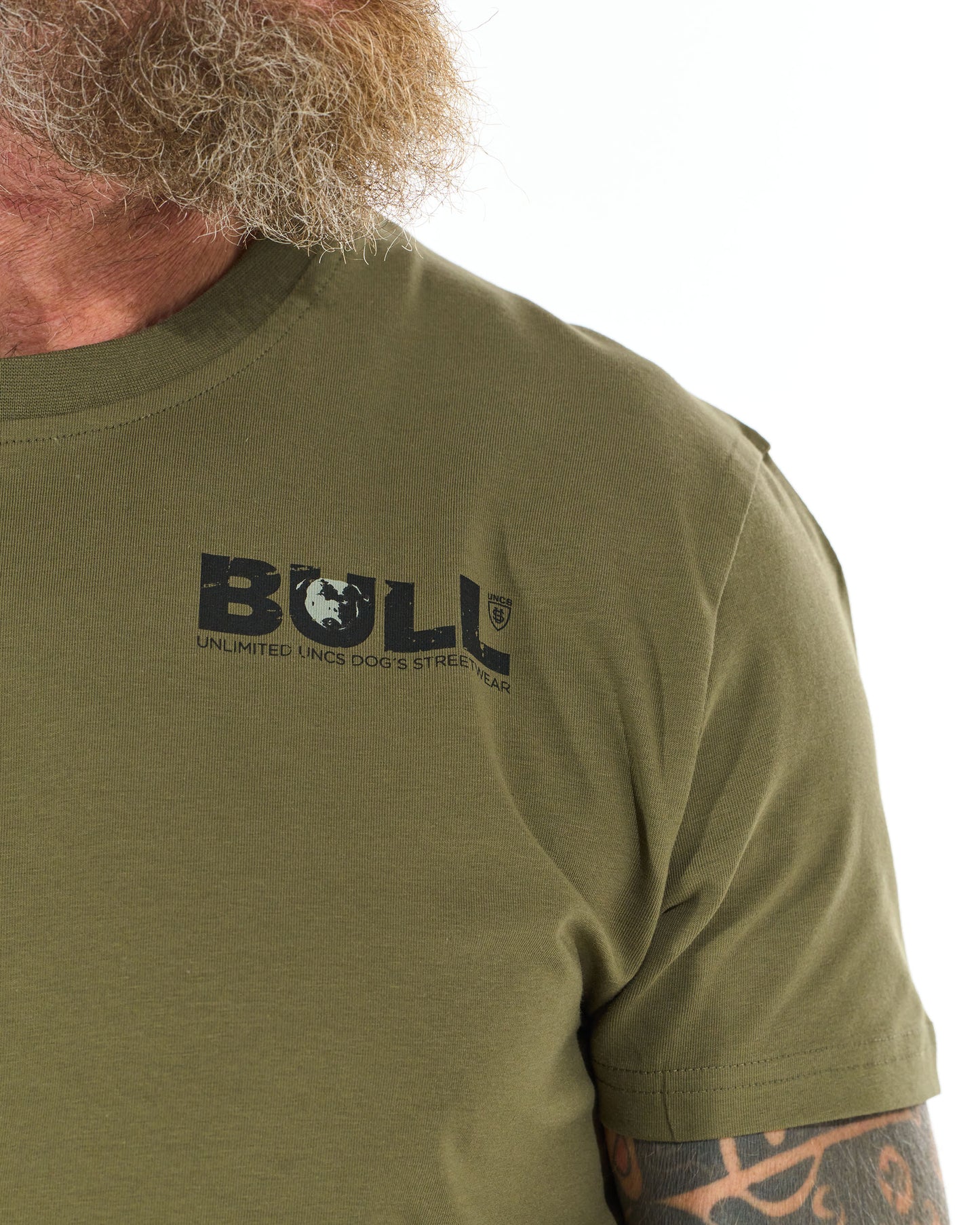 Férfi póló BULL KHAKI