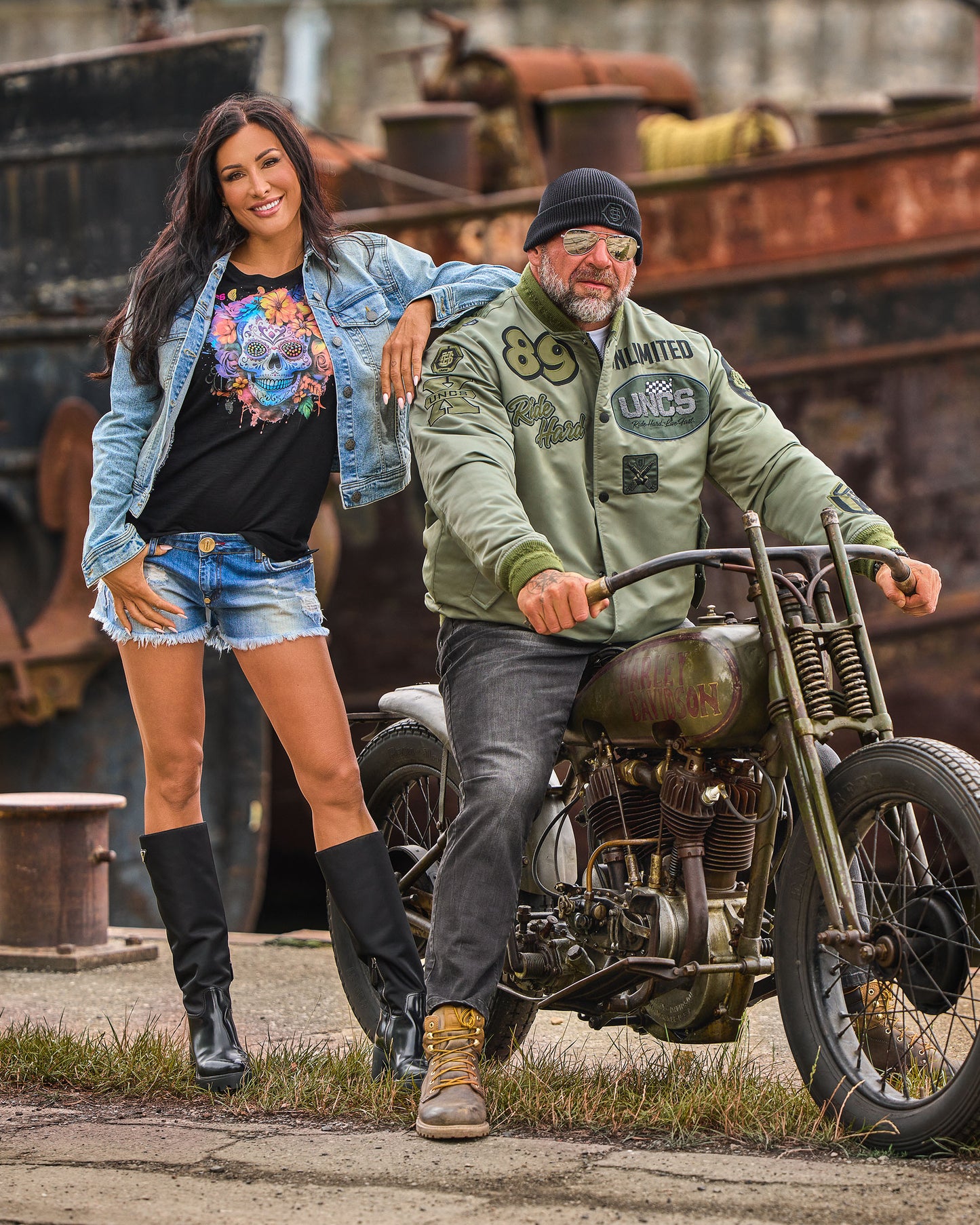 Férfi dzseki RIDE HARD KHAKI
