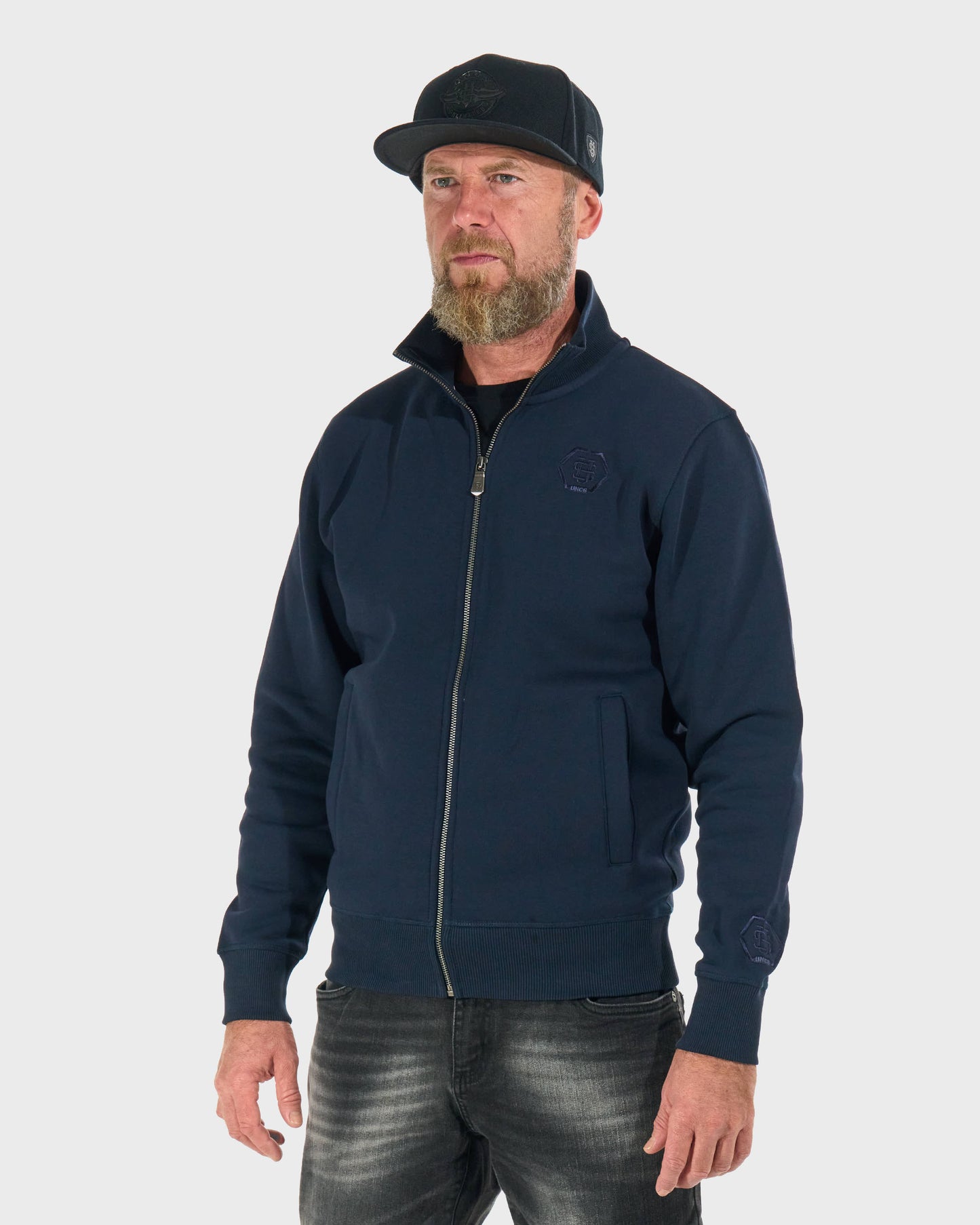 Férfi melegítőfelső HEXAGON DARK BLUE