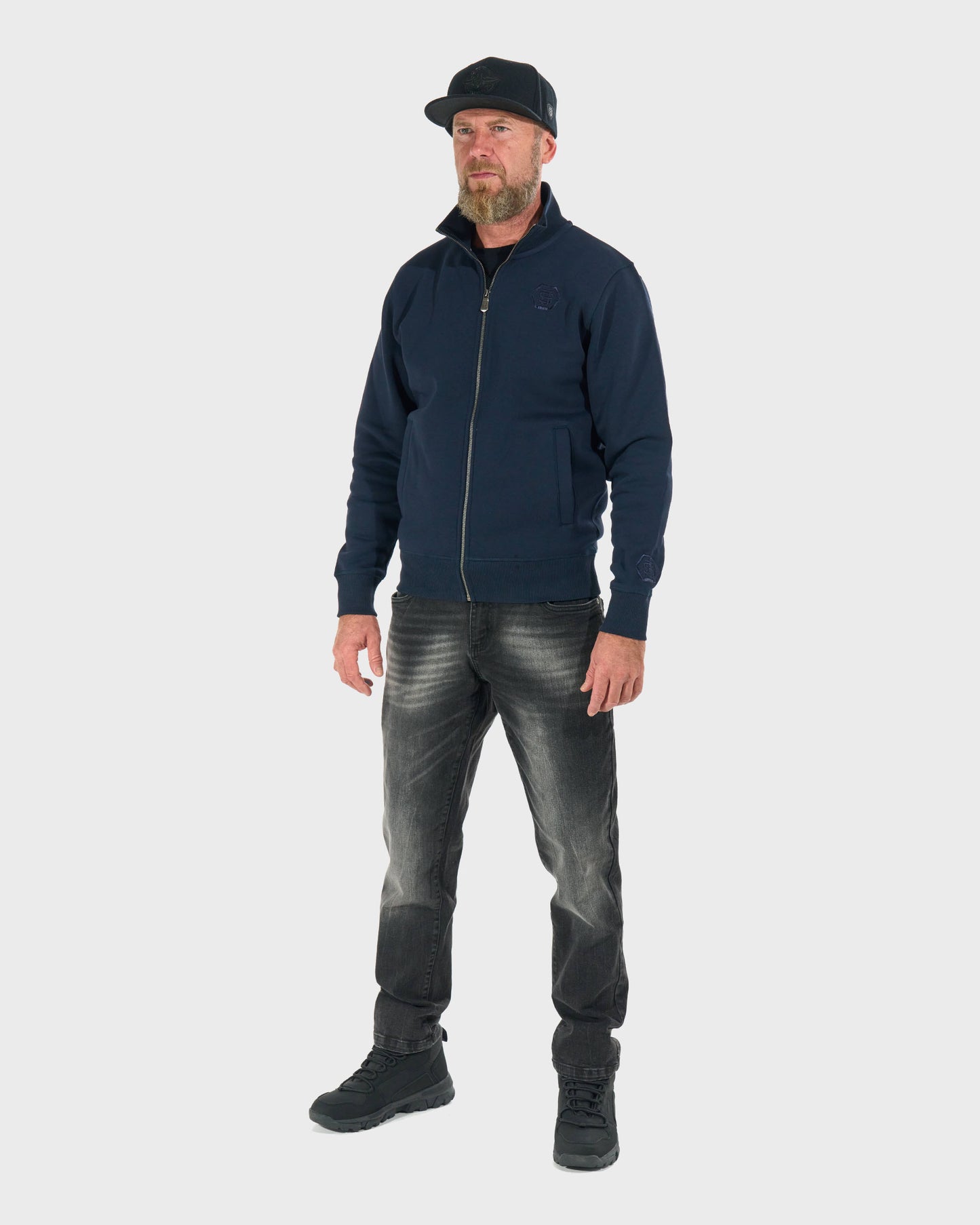 Férfi melegítőfelső HEXAGON DARK BLUE