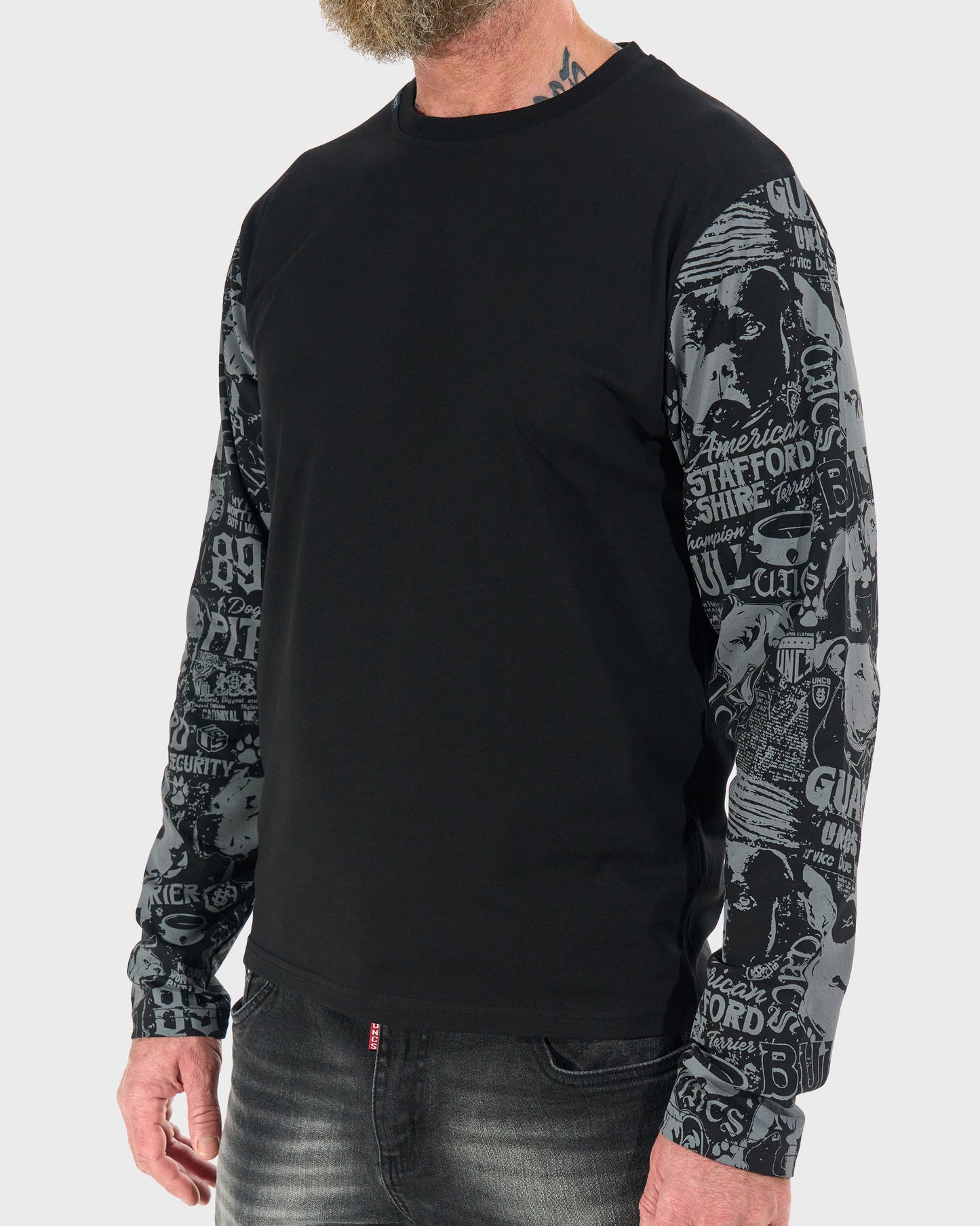 Férfi póló COMICS LS BLACK