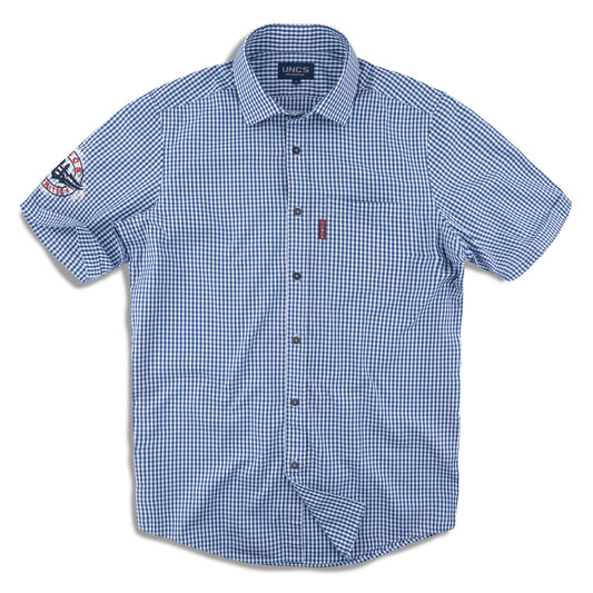 Férfi ing STANFORD BLUE/WHITE - S.S. BLUE/WHITE - S.S.