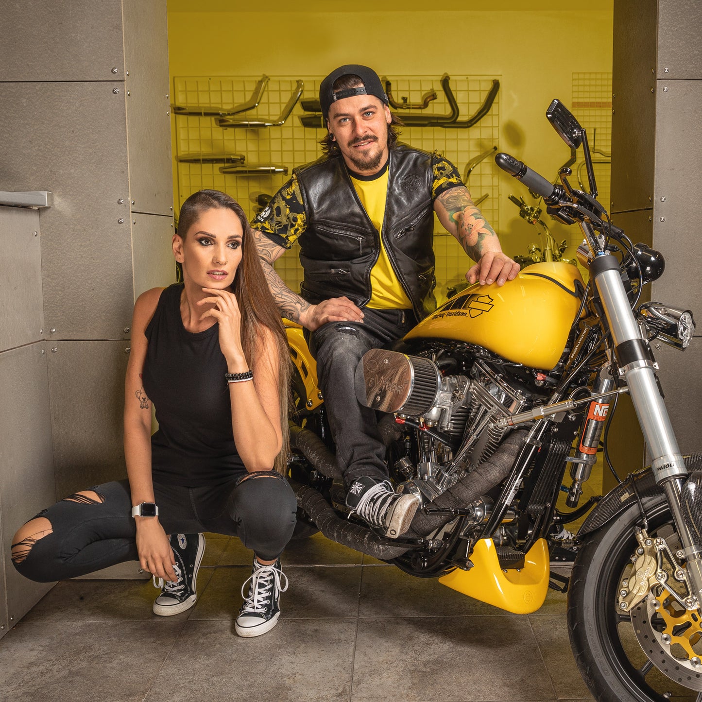 Férfi mellény BIKER