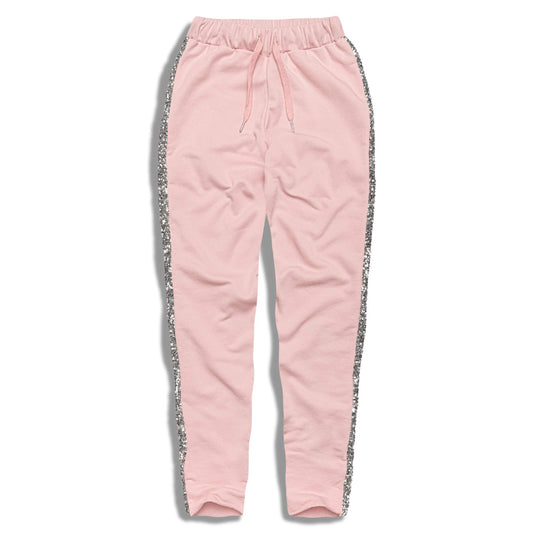 Női melegítőnadrág JARED II (folt mandzsetta) OLD PINK