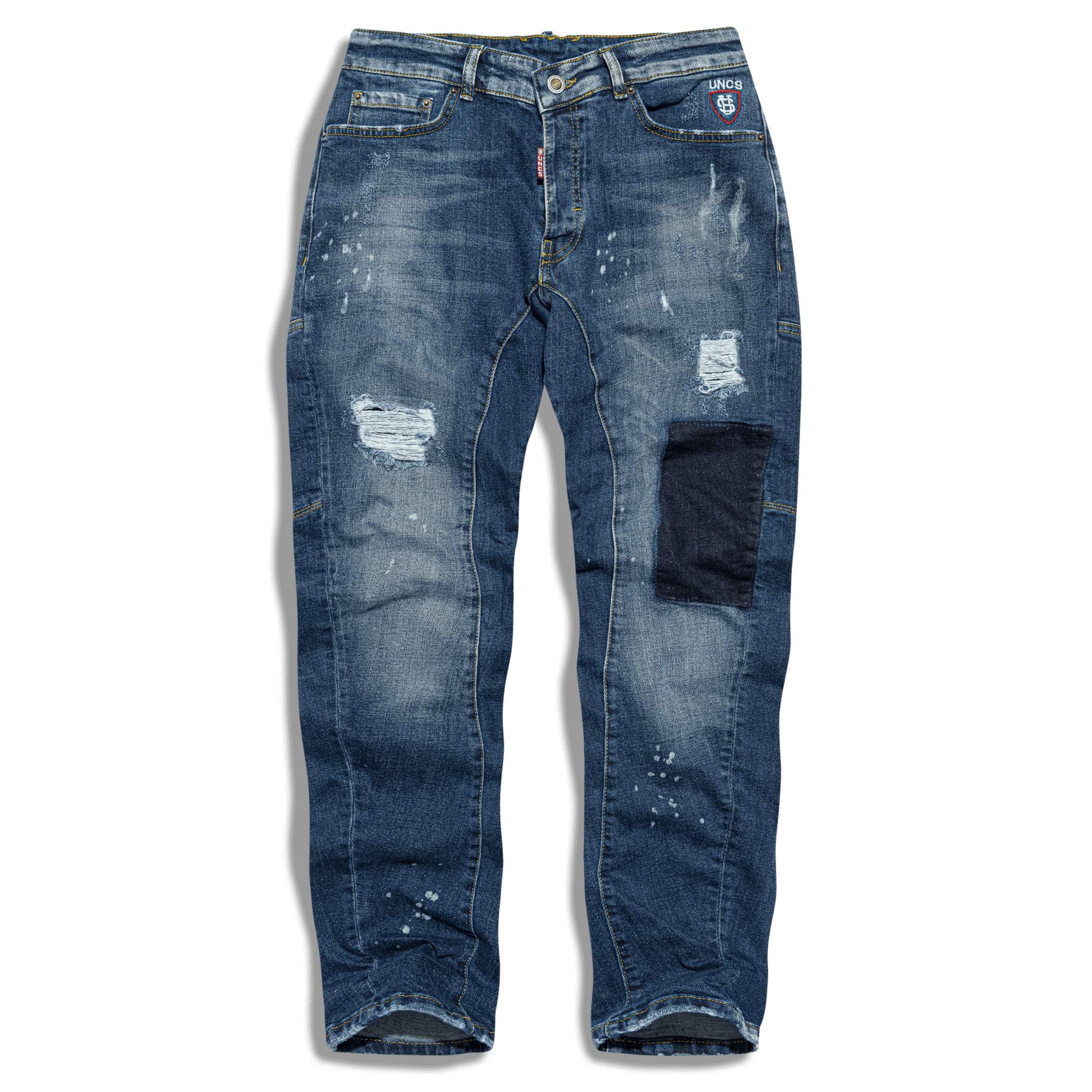Férfi farmer GILLARD BLACK DENIM BLUE DENIM