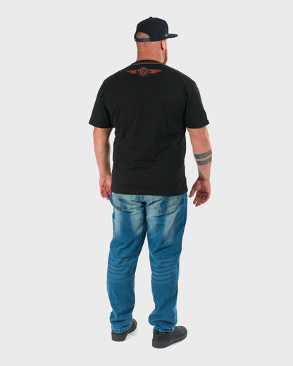 Férfi póló STORM BLACK/ORANGE