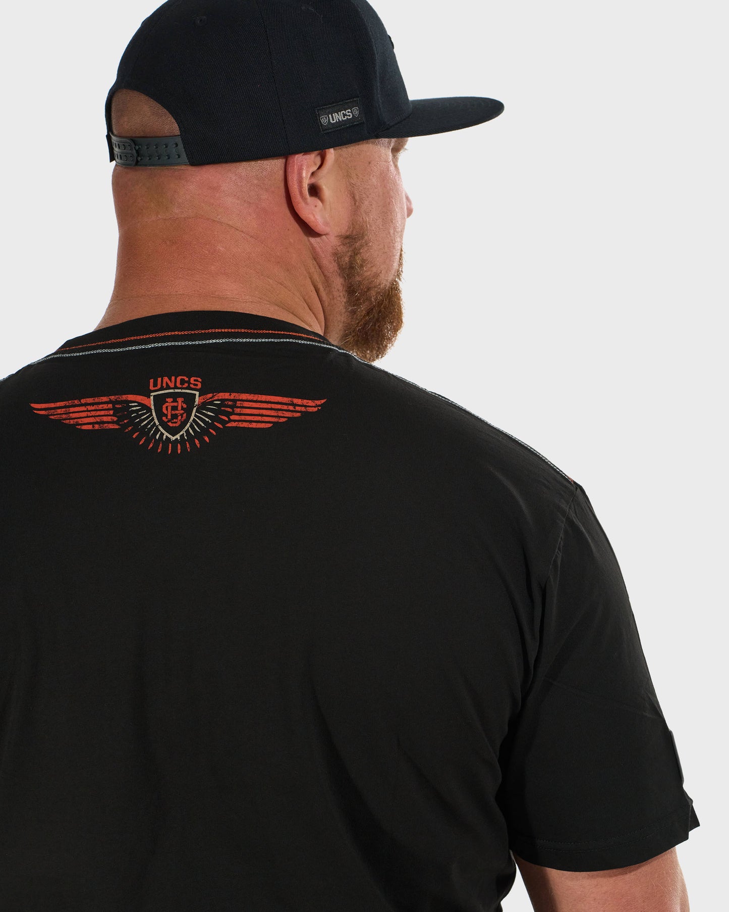 Férfi póló STORM BLACK/ORANGE