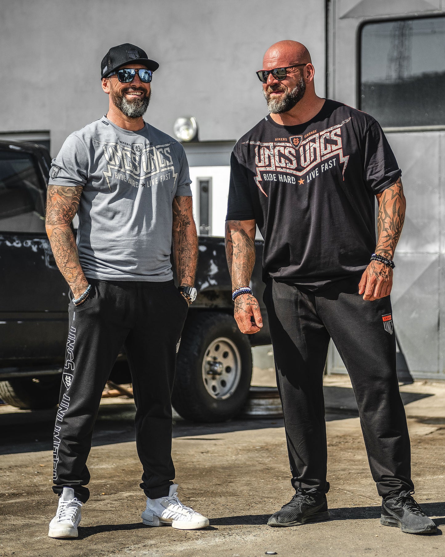 Férfi póló STORM BLACK/ORANGE