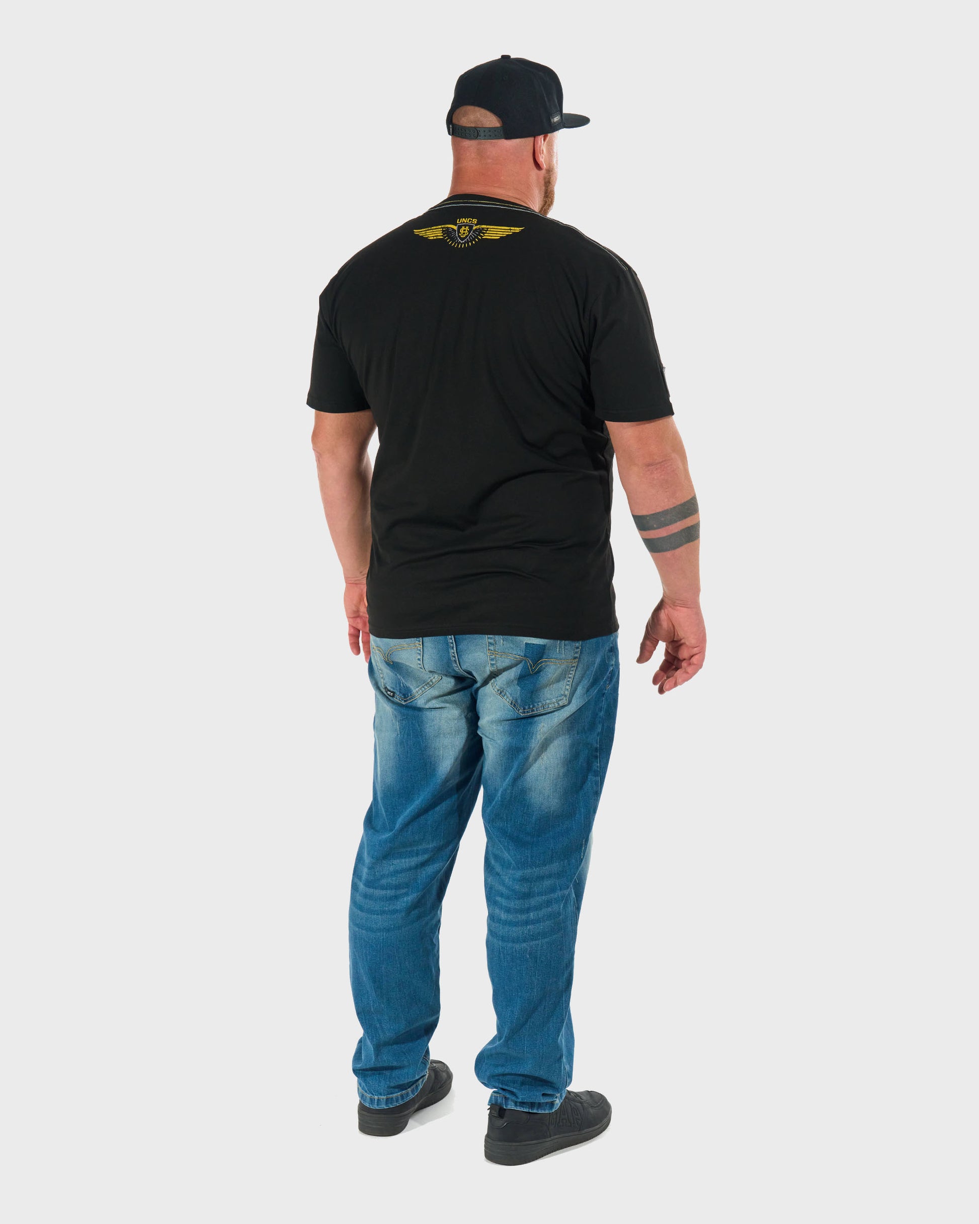 Férfi póló STORM BLACK/YELLOW