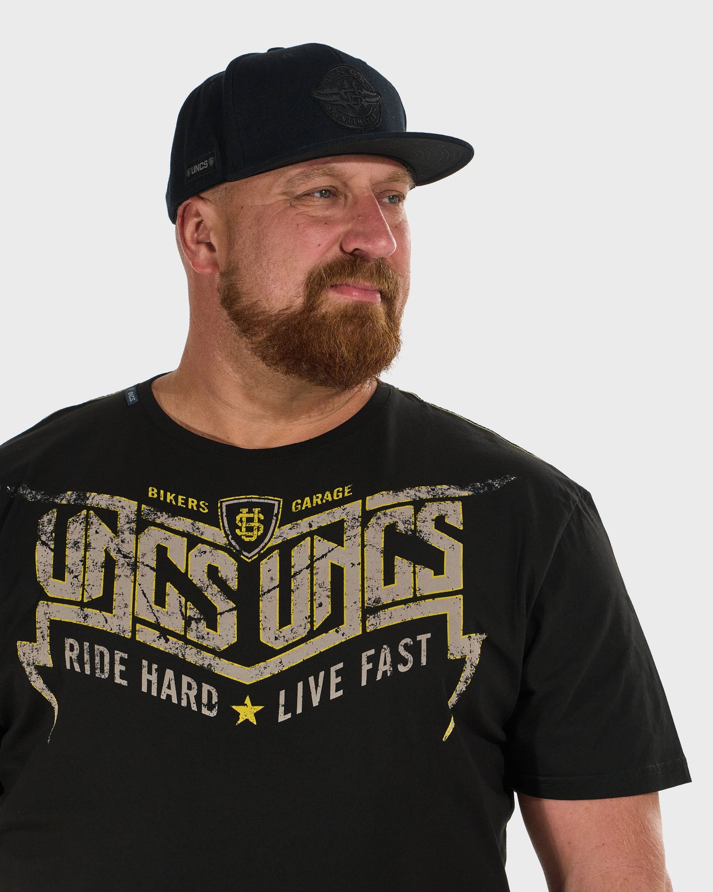 Férfi póló STORM BLACK/YELLOW