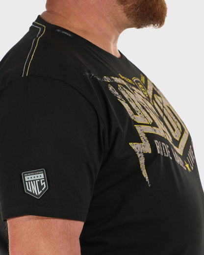 Férfi póló STORM BLACK/YELLOW