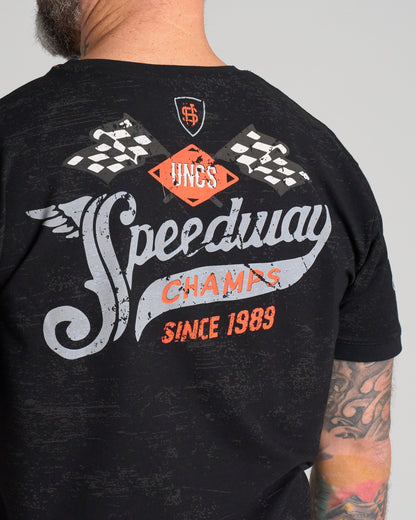 Férfi póló SPEEDWAY BLACK