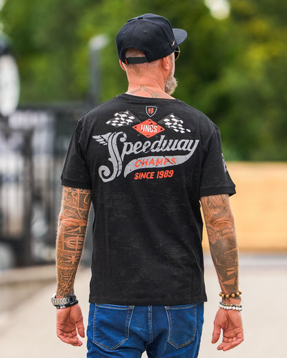 Férfi póló SPEEDWAY BLACK