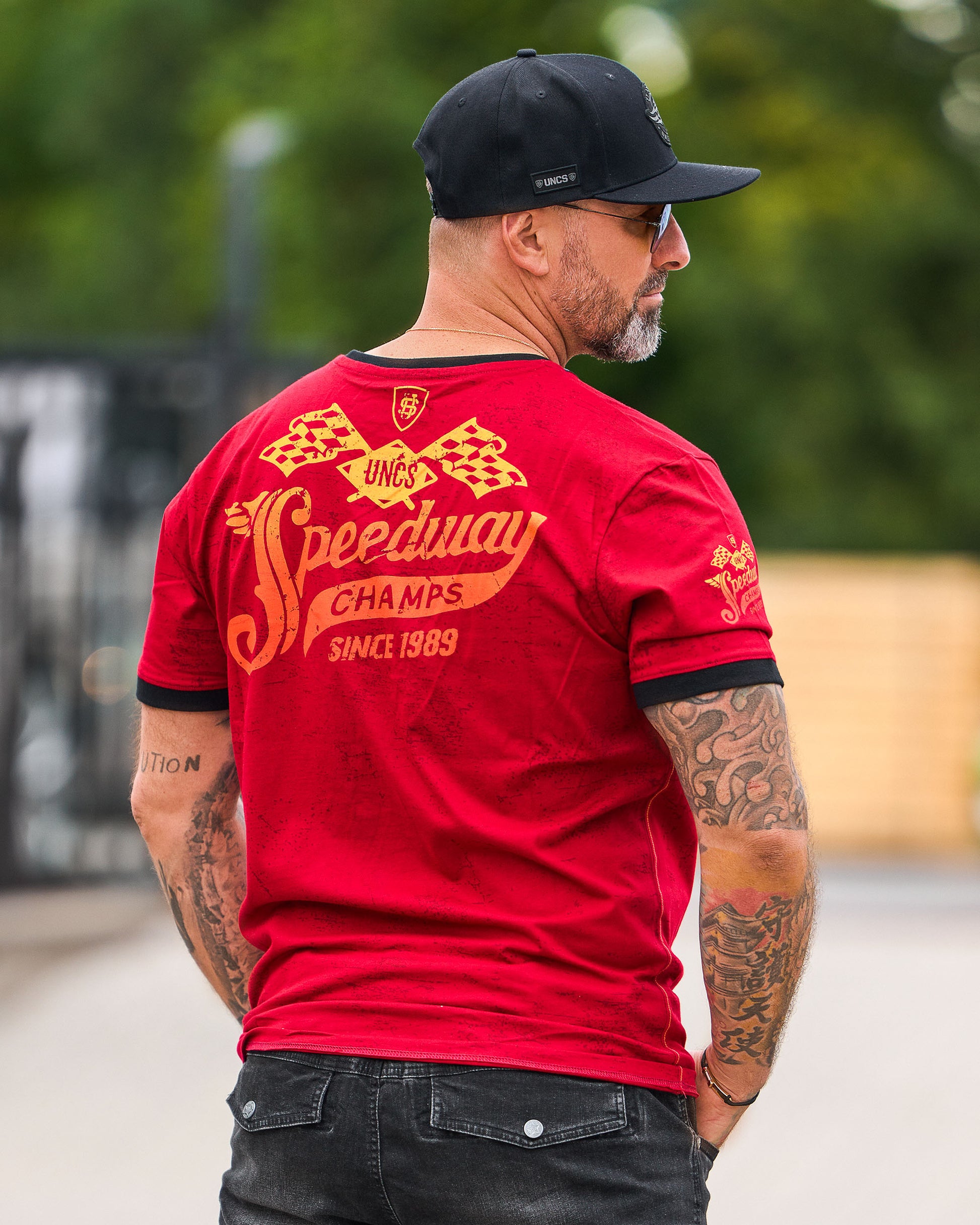 Férfi póló SPEEDWAY RED