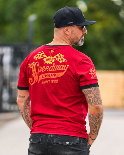 Férfi póló SPEEDWAY RED
