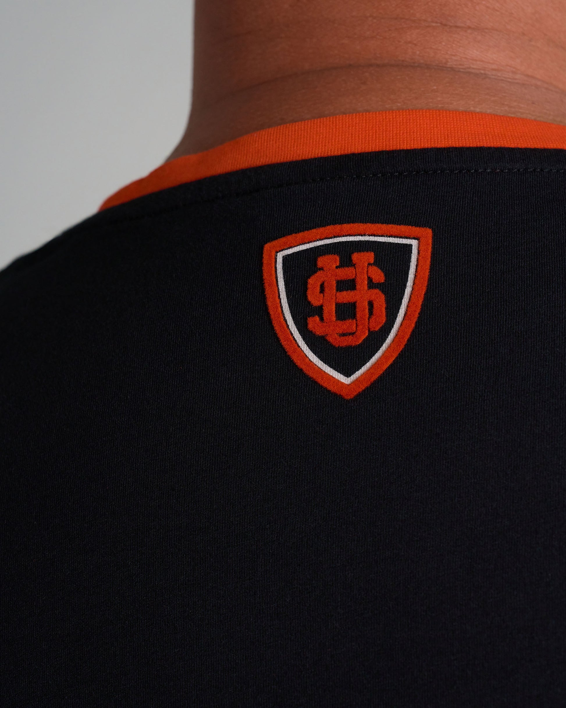 Férfi póló MALLORY IV BLACK/ORANGE