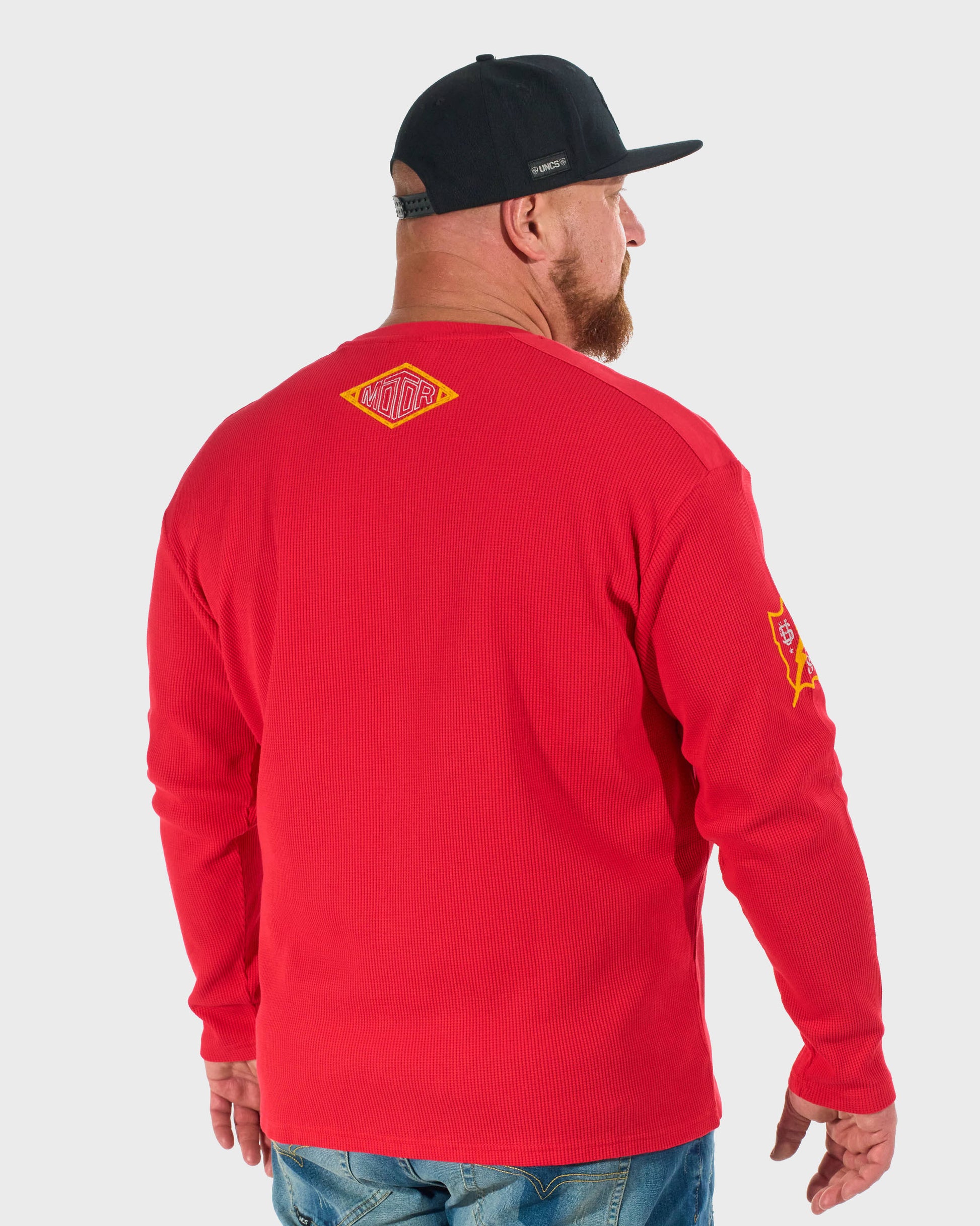 Férfi póló BROOKS III LS RED