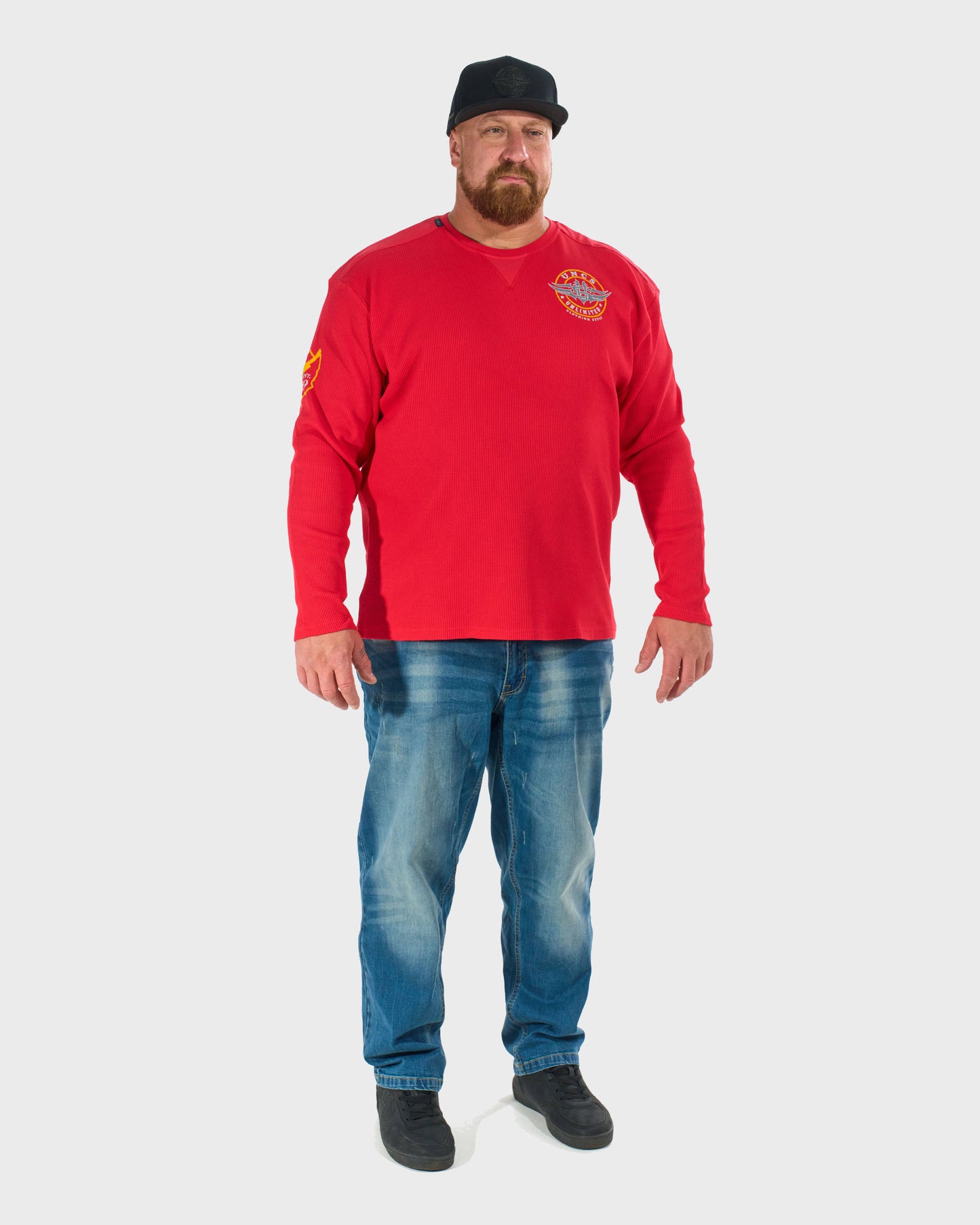 Férfi póló BROOKS III LS RED