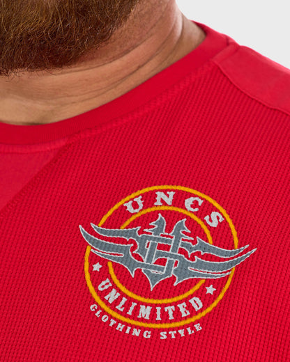 Férfi póló BROOKS III LS RED