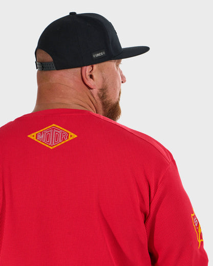 Férfi póló BROOKS III LS RED