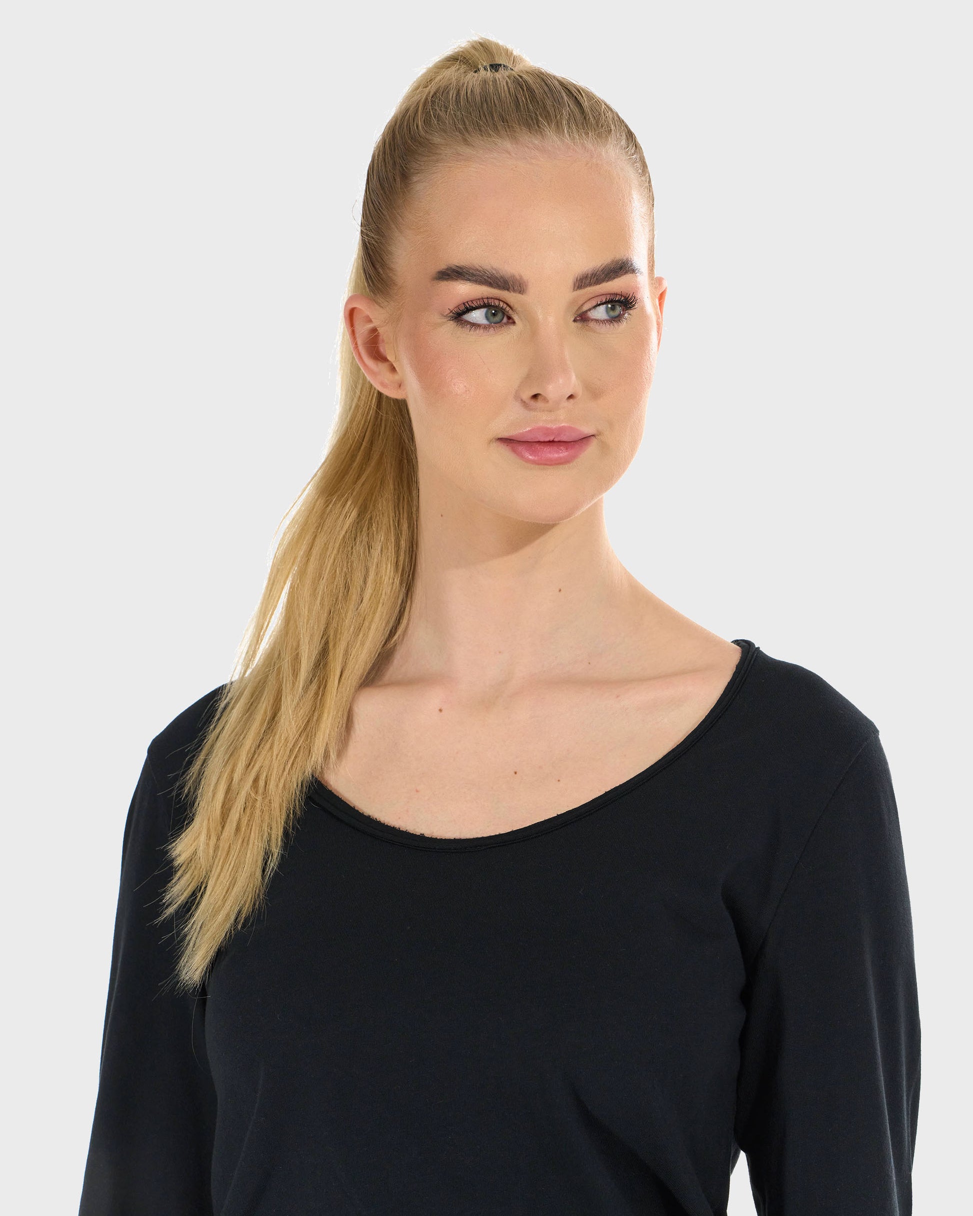 Női póló CLAUDIE LS BLACK BLACK