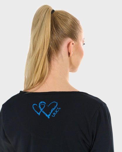 Női póló CLAUDIE LS BLACK BLACK