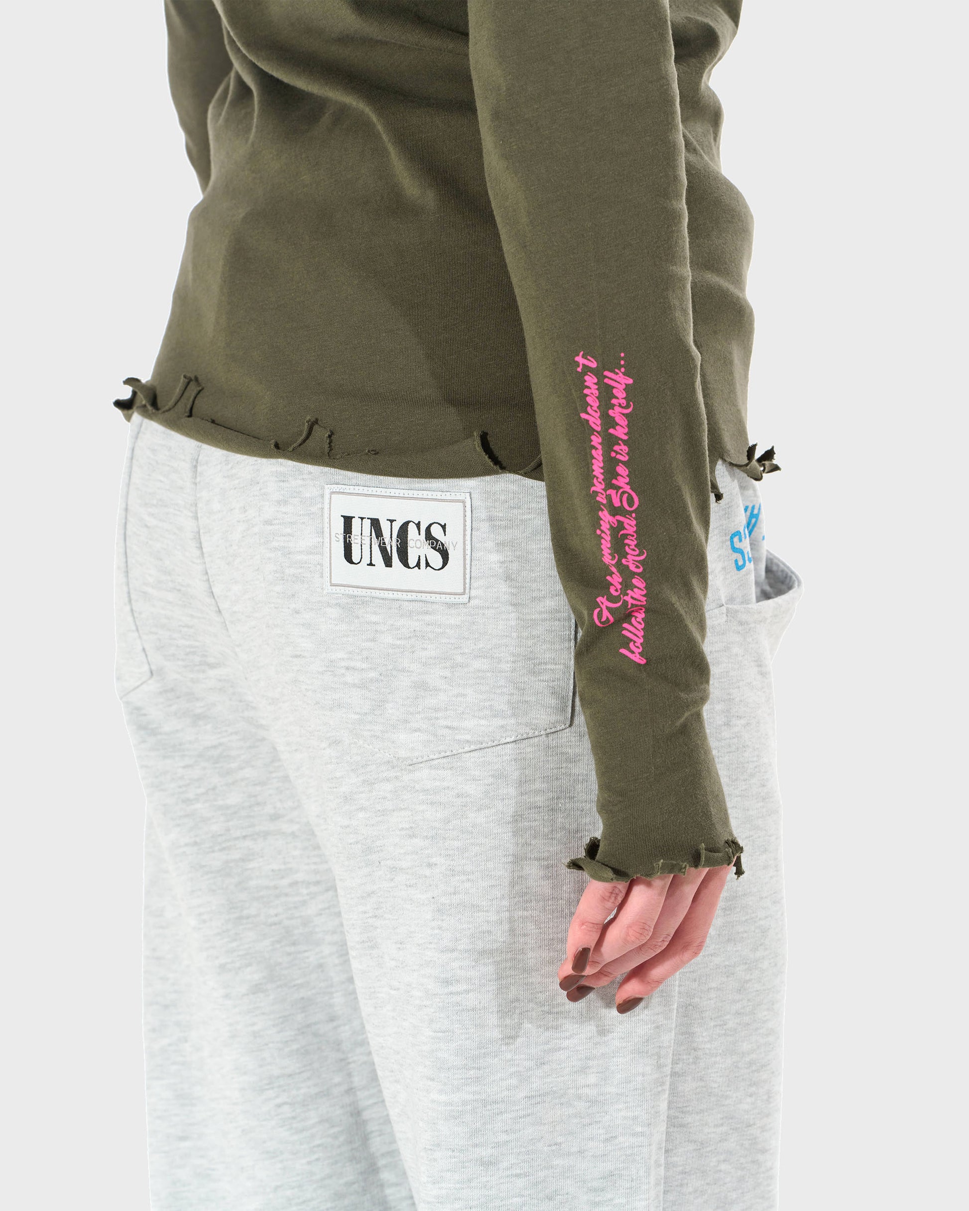 Női póló CLAUDIE LS KHAKI KHAKI