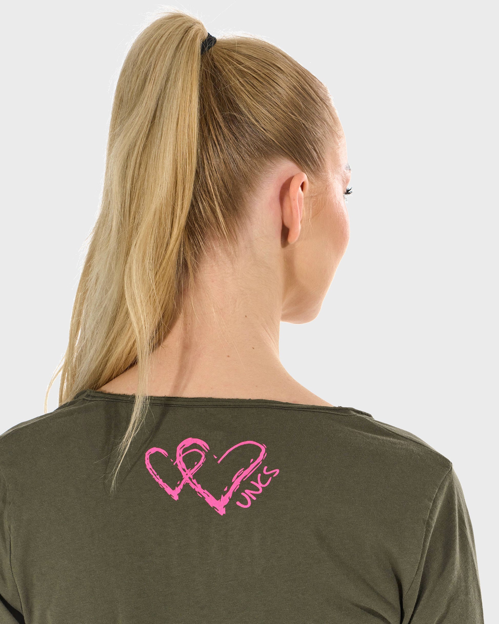 Női póló CLAUDIE LS KHAKI KHAKI