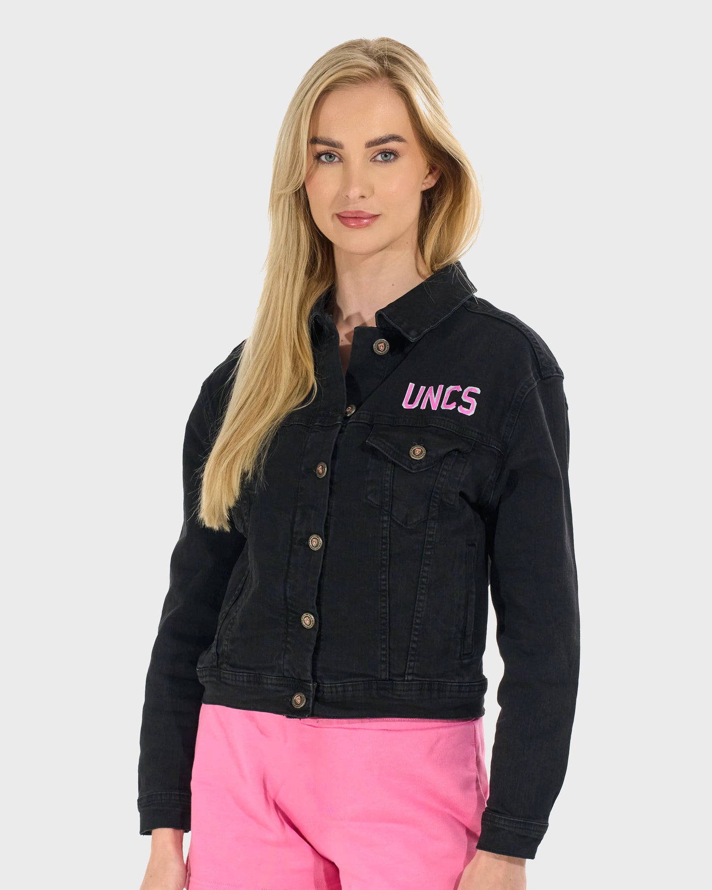 Női dzseki CYNTHIA BLACK DENIM