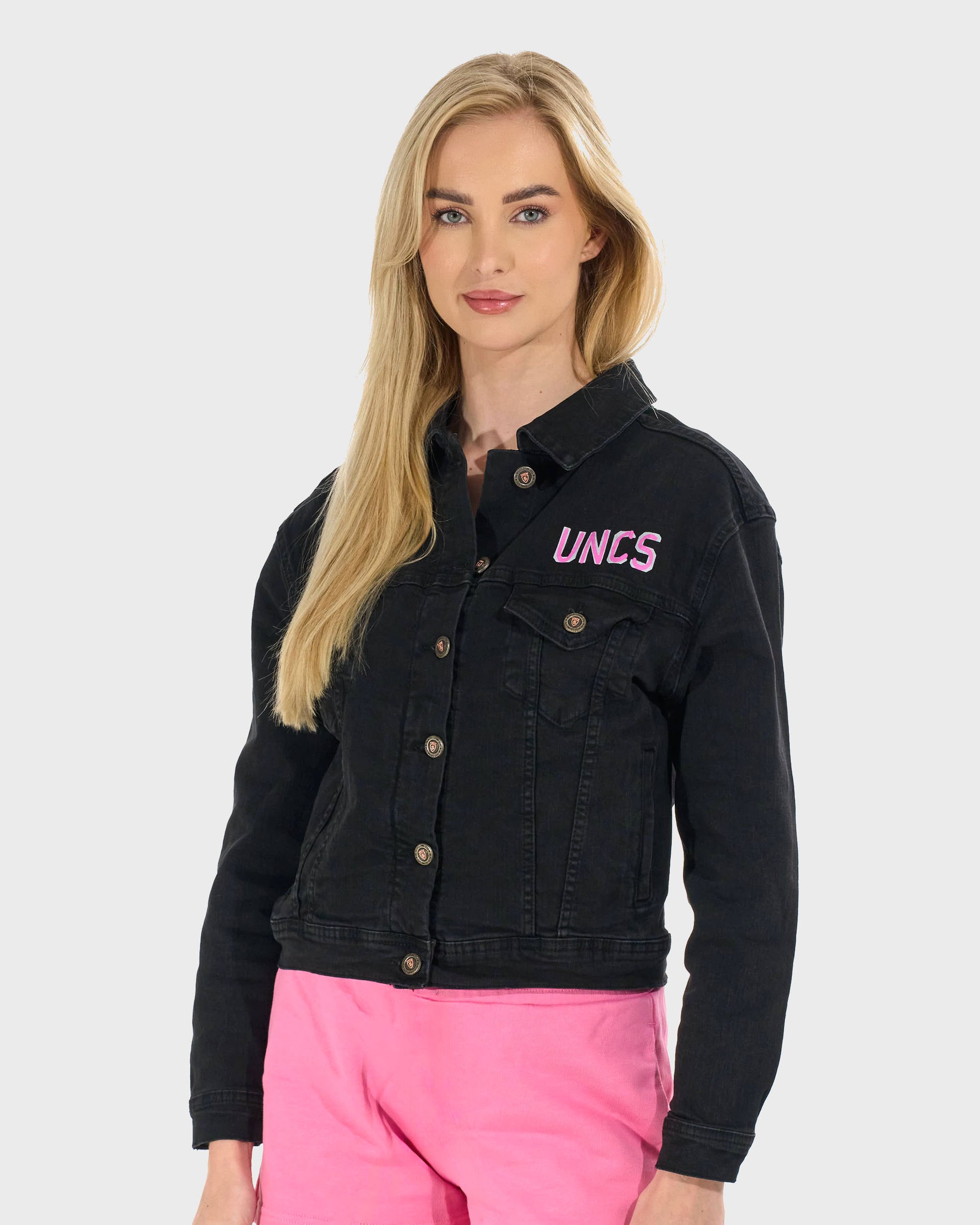 Női dzseki CYNTHIA BLACK DENIM