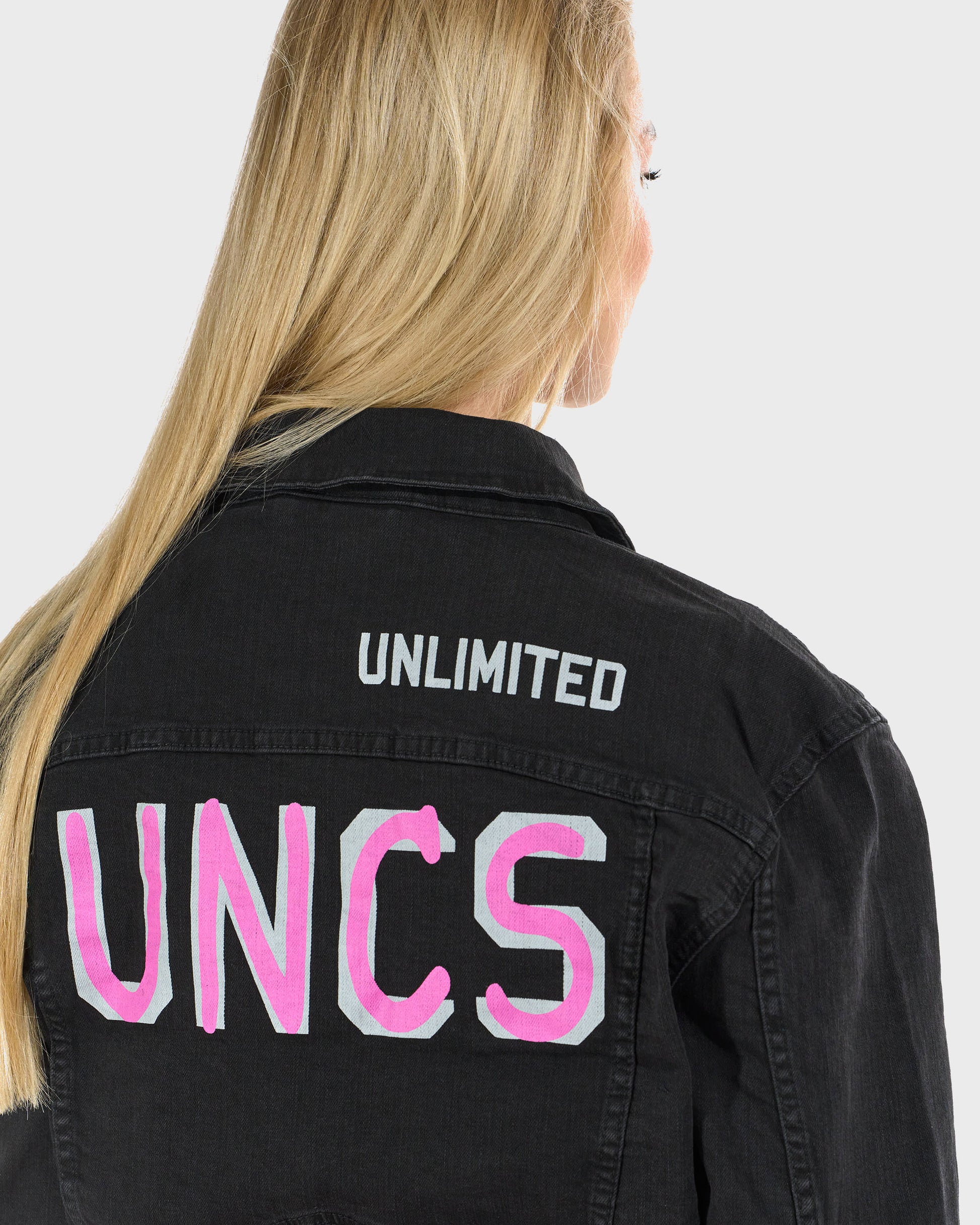 Női dzseki CYNTHIA BLACK DENIM