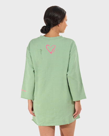 Női ruha POMPONIE PISTACHIO