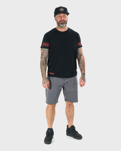 Férfi póló BRADY II BLACK/ORANGE