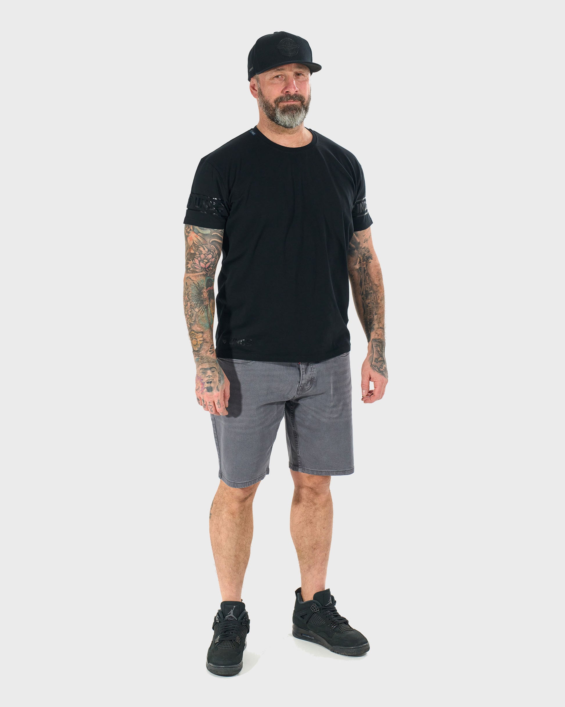 Férfi póló BRADY II BLACK/BLACK