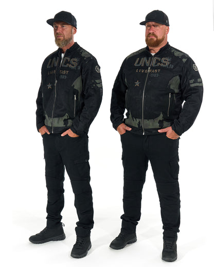 Férfi dzseki MOTORCYCLE (WITH PRINT) BLACK BLACK